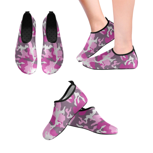 ERDL pink Men's Slip-On Water Shoes (Model 056)