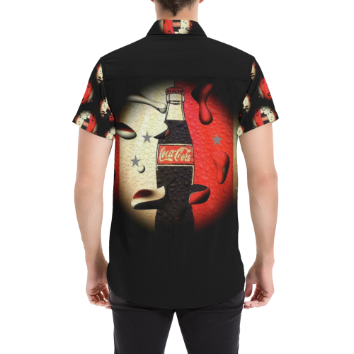 Coke by Artdream Men's All Over Print Short Sleeve Shirt (Model T53)
