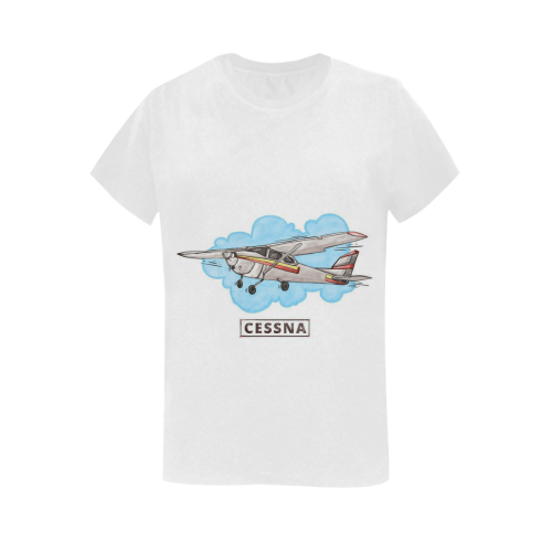 Cessna Women's T-Shirt in USA Size (Two Sides Printing)