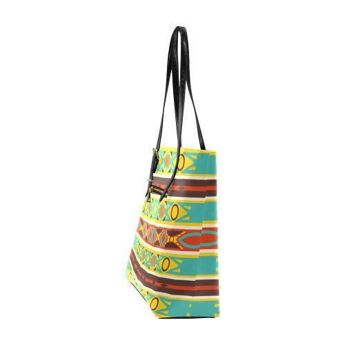 Ovals rhombus and squares Euramerican Tote Bag/Small (Model 1655)