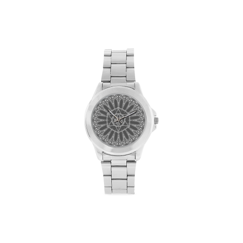 maguen david flower Unisex Stainless Steel Watch(Model 103)