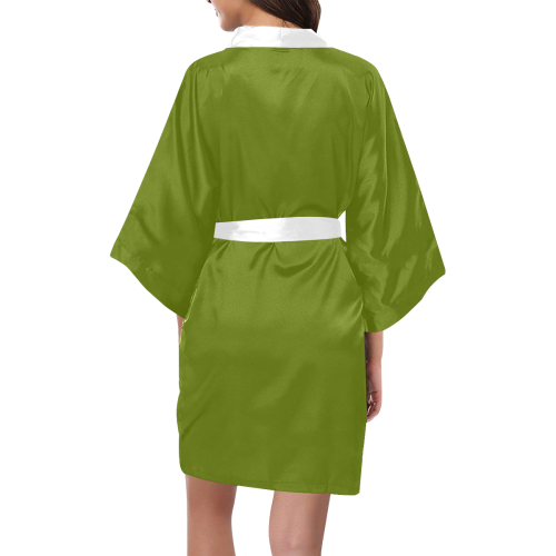 Olive Green Kimono Robe