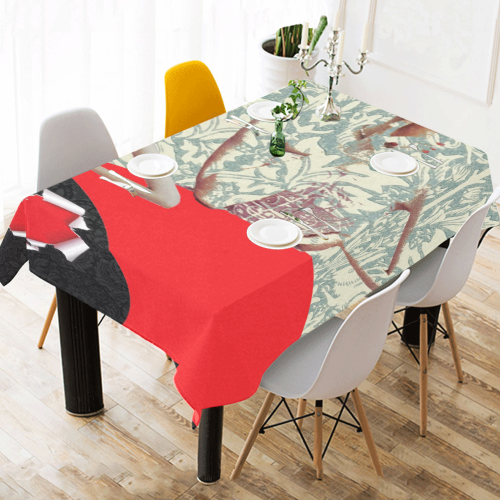 Be My Valentine Cotton Linen Tablecloth 52"x 70"