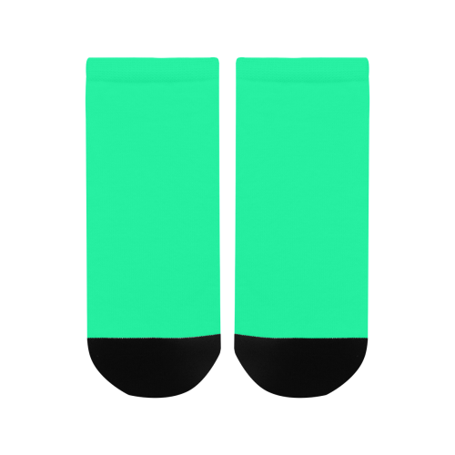 color medium spring green Men's Ankle Socks