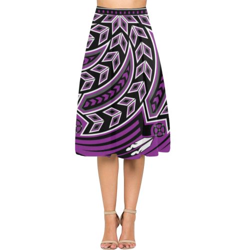 Wind Spirit Purple Aoede Crepe Skirt (Model D16)