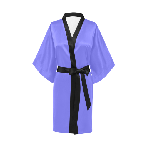 Periwinkle Perkiness Solid Colored Kimono Robe