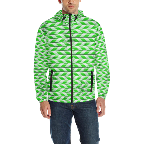 Elf by Nico Bielow All Over Print Quilted Windbreaker for Men (Model H35)