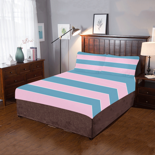Transsexual Flag 3-Piece Bedding Set