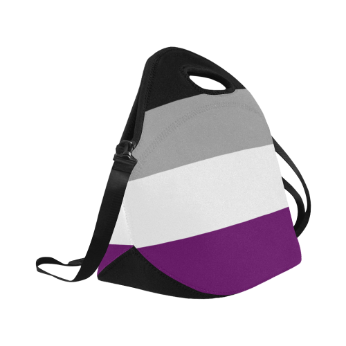 Asexual Flag Neoprene Lunch Bag/Large (Model 1669)