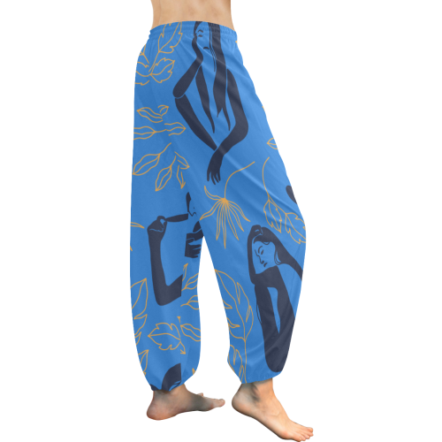 Boho Harem Pants Blue Women's All Over Print Harem Pants (Model L18)
