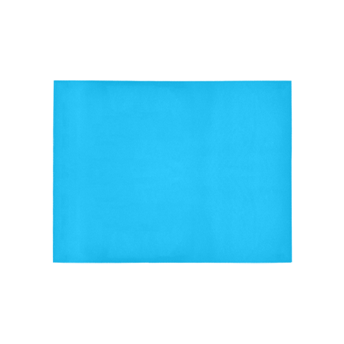 color deep sky blue Area Rug 5'3''x4'