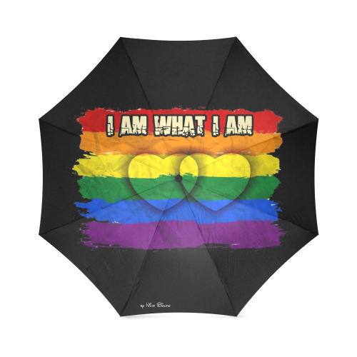 I Am by Nico Bielow Foldable Umbrella (Model U01)