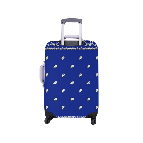 KERCHIEF PATTERN BLUE Luggage Cover/Small 18"-21"