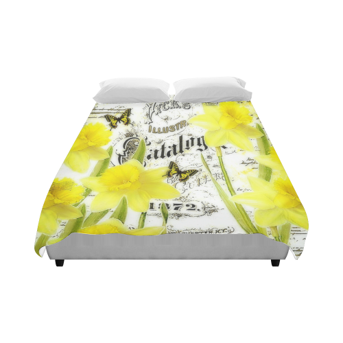 vintage daffodils Duvet Cover 86"x70" ( All-over-print)