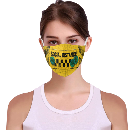 social distance community face mask 3D Mouth Mask with Drawstring (15 Filters Included) (Model M04) (Non-medical Products)