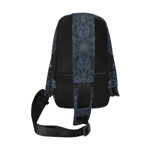 Blue Mandala Pattern with 3D effect Chest Bag (Model 1678)