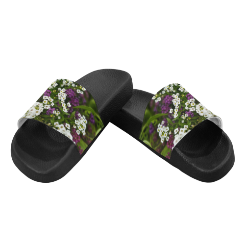 Sweet Alyssum Slides Women's Slide Sandals (Model 057)