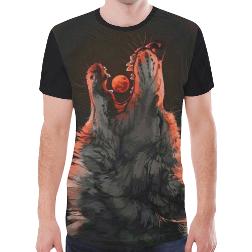 Wolf T-Shirt New All Over Print T-shirt for Men (Model T45)