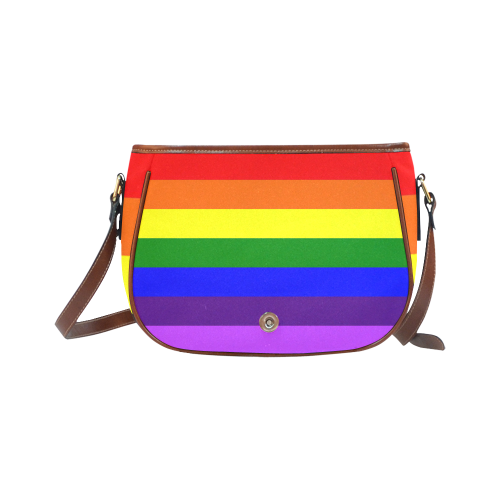 Rainbow Flag (Gay Pride - LGBTQIA+) Saddle Bag/Small (Model 1649) Full Customization