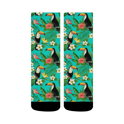 Tropical Summer Toucan Pattern Crew Socks