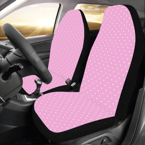 Polka Dots Pink Car Seat Covers (Set of 2) ID D3232613