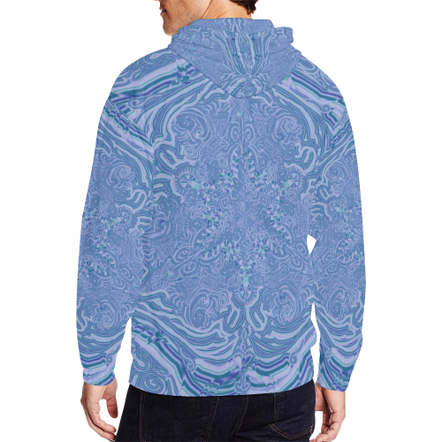 labyrinthe 7 All Over Print Full Zip Hoodie for Men (Model H14)