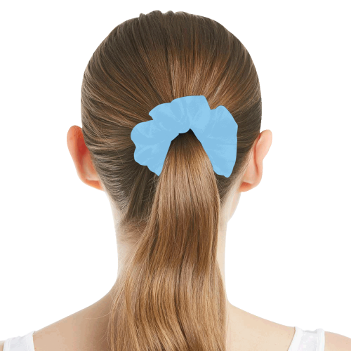 color light sky blue All Over Print Hair Scrunchie