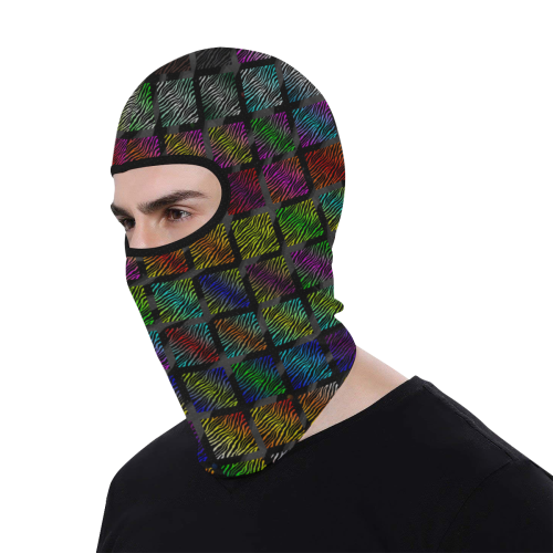 Ripped SpaceTime Stripes Collection All Over Print Balaclava