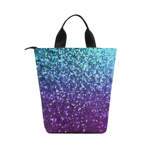 Mosaic Sparkley Texture G198 Nylon Lunch Tote Bag (Model 1670)