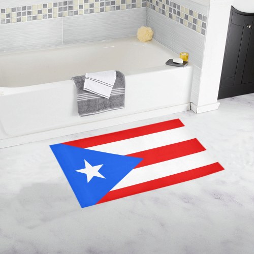 Puerto Rico Flag Bath Rug 16''x 28''