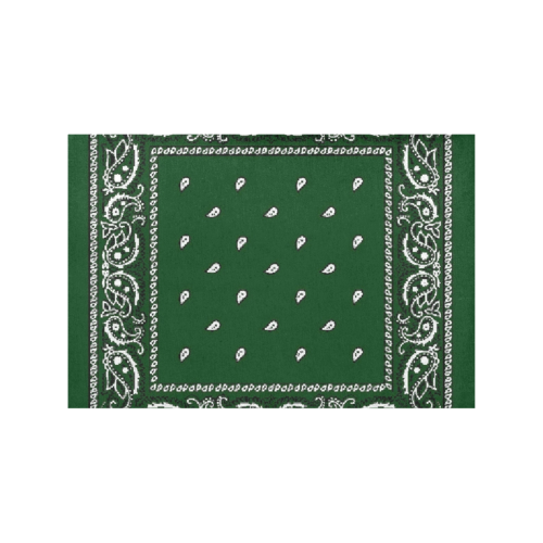 KERCHIEF PATTERN GREEN Placemat 12’’ x 18’’ (Set of 4)