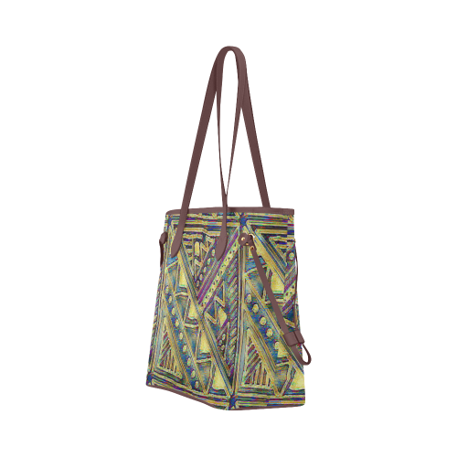 Mapped Out2 Clover Canvas Tote Bag (Model 1661)