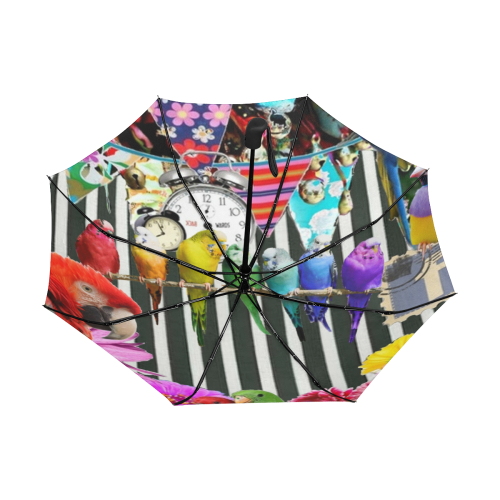 Birds and Bunting Anti-UV Auto-Foldable Umbrella (Underside Printing) (U06)
