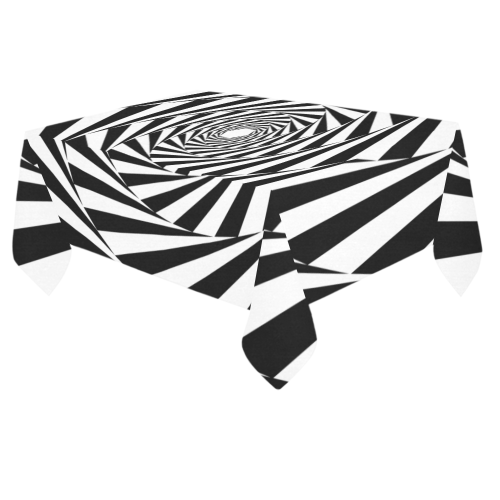 Spiral Cotton Linen Tablecloth 60"x 84"