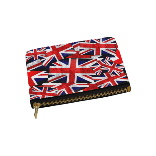 Union Jack British UK Flag Carry-All Pouch 9.5''x6''