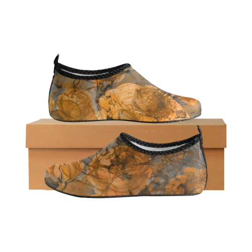 flowers #flowers #pattern Men's Slip-On Water Shoes (Model 056)