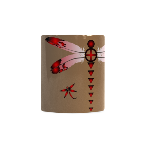 Dragonfly Red White Mug(11OZ)