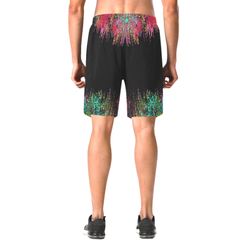Colors of Dream by Nico Bielow Men's All Over Print Elastic Beach Shorts (Model L20)