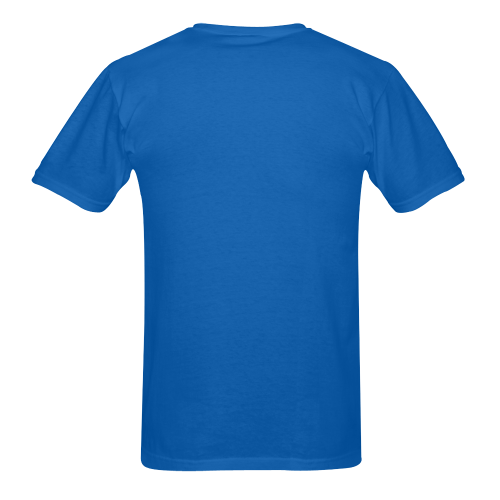Prostate Cancer Awareness Blue Men's T-Shirt in USA Size (Two Sides Printing)