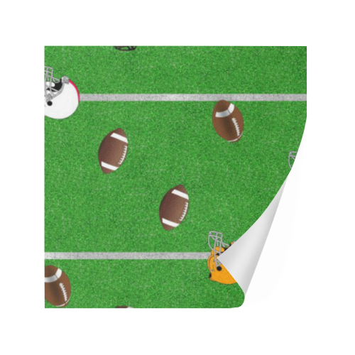 Footballs and Helmets Pattern Gift Wrapping Paper 58"x 23" (5 Rolls)