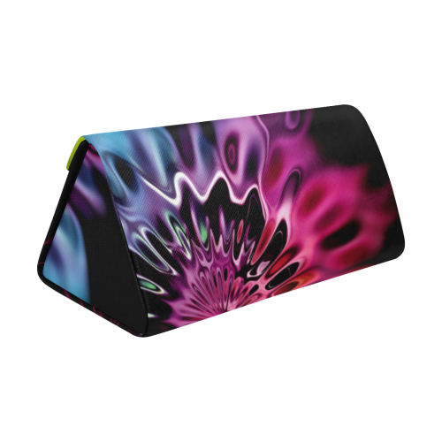 Magic Flower Flames Fractal - Psychedelic Colors Custom Foldable Glasses Case