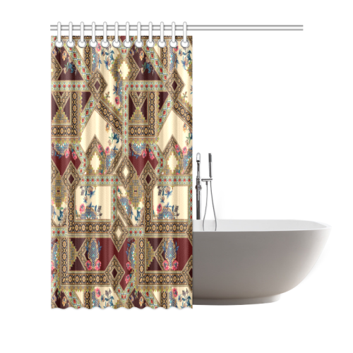 Luxury Abstract Design Shower Curtain 66"x72"