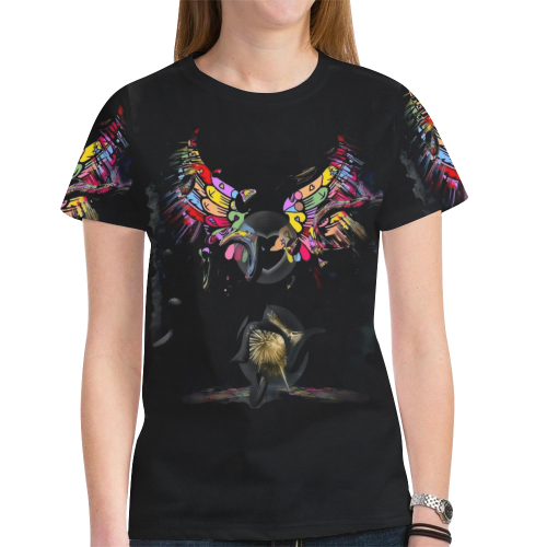 Angel by Nico Bielow New All Over Print T-shirt for Women (Model T45)