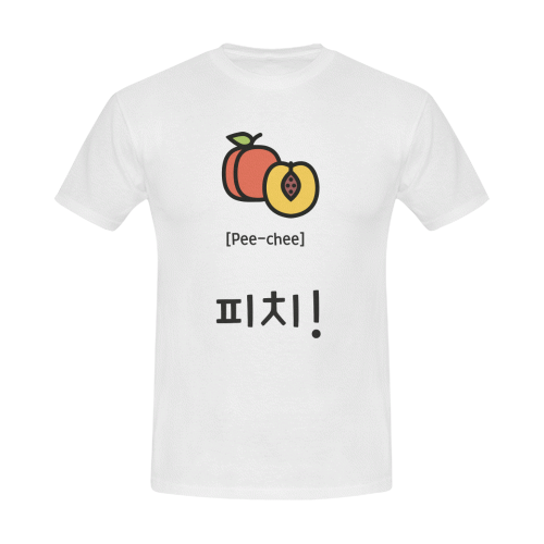 peachkoreanshirtmen Men's Slim Fit T-shirt (Model T13)