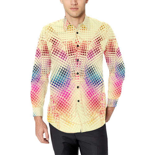 Disco Light by Artdream Men's All Over Print Casual Dress Shirt (Model T61)