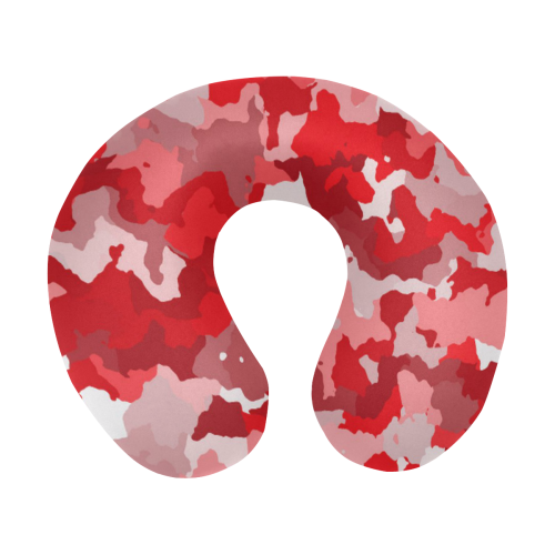 camouflage red U-Shape Travel Pillow