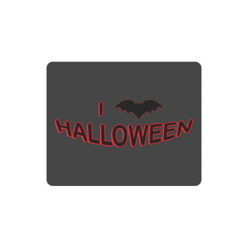 I Love Halloween (BAT) Rectangle Mousepad