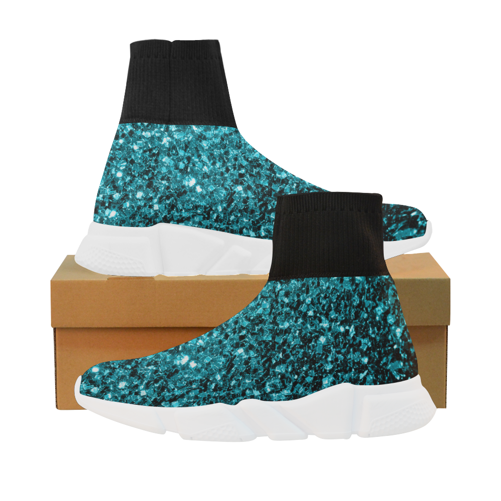 sparkle sock sneakers