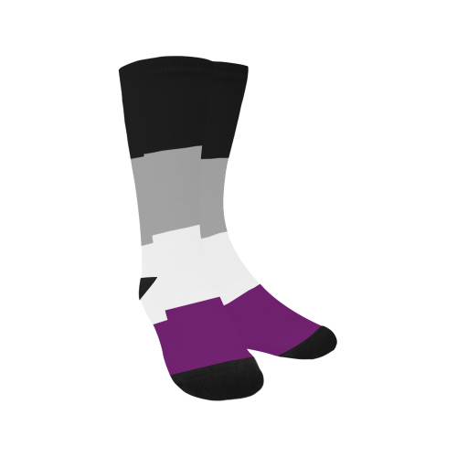 Asexual Flag Men's Custom Socks