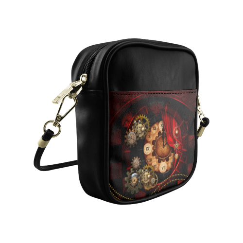 Steampunk, wonderful clockwork Sling Bag (Model 1627)